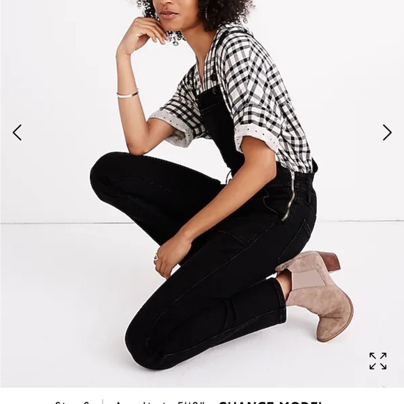 Madewell Skinny Overalls in Lunar Wash - Picture 2 of 6